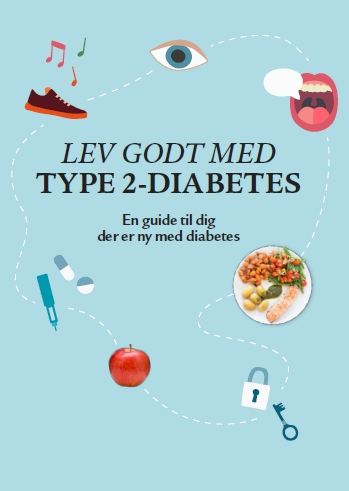 Forside af pjecen 'Lev godt med type 2-diabetes'